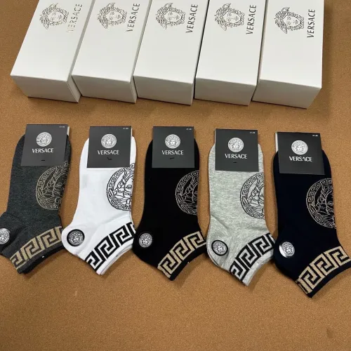 Replica Versace Socks For Men #1457029 $25.00 USD for Wholesale