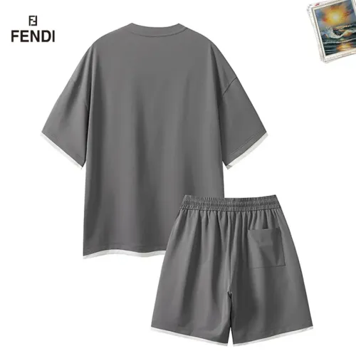Replica Fendi Tracksuits Short Sleeved For Men #1457341 $52.00 USD for Wholesale