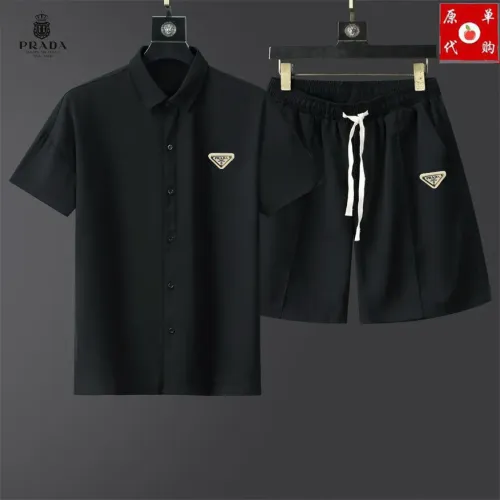 Cheap Prada Tracksuits Short Sleeved For Men #1457381, $$48.00 USD On Prada Tracksuits