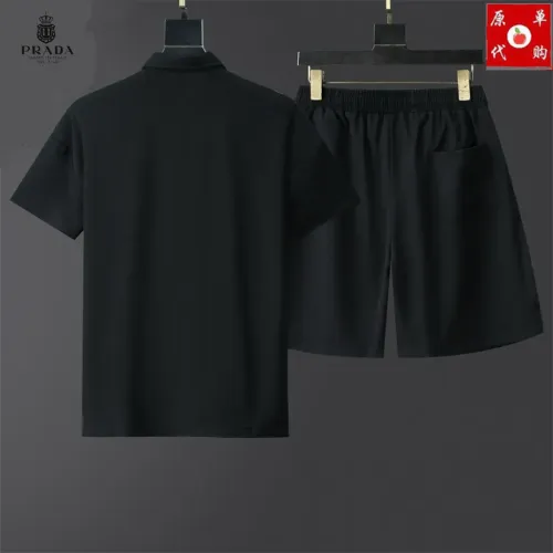 Replica Prada Tracksuits Short Sleeved For Men #1457381 $48.00 USD for Wholesale