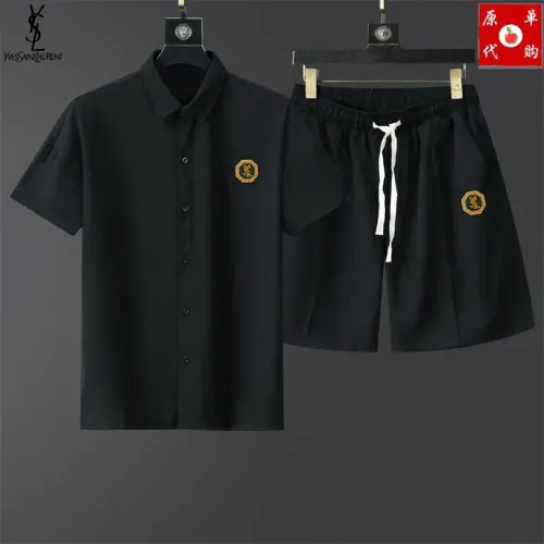 Cheap Yves Saint Laurent YSL Tracksuits Short Sleeved For Men #1457390, $$48.00 USD On Yves Saint Laurent YSL Tracksuits