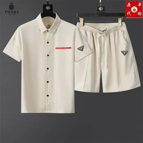 Cheap Prada Tracksuits Short Sleeved For Men #1457415, $$48.00 USD On Prada Tracksuits