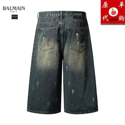 Replica Balmain Jeans For Men #1457726 $45.00 USD for Wholesale