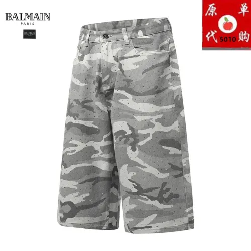 Replica Balmain Jeans For Men #1457750 $45.00 USD for Wholesale
