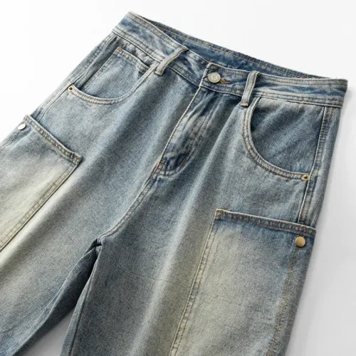 Replica Balmain Jeans For Men #1457754 $45.00 USD for Wholesale