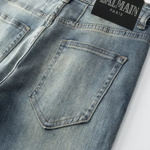 Replica Balmain Jeans For Men #1457811 $48.00 USD for Wholesale
