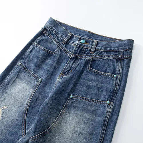 Replica Balmain Jeans For Men #1457826 $48.00 USD for Wholesale