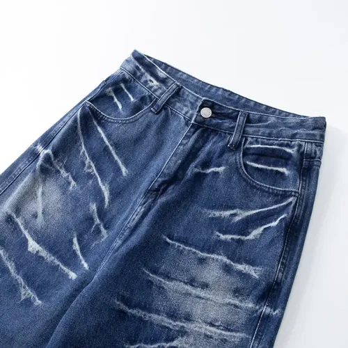 Replica Balmain Jeans For Men #1457827 $48.00 USD for Wholesale