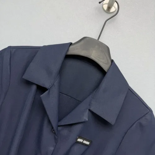 Replica MIU MIU Dresses Short Sleeved For Women #1458088 $118.00 USD for Wholesale