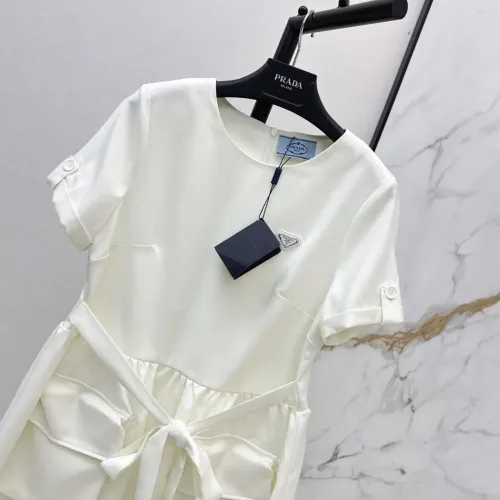 Replica Prada Dresses Short Sleeved For Women #1458097 $76.00 USD for Wholesale