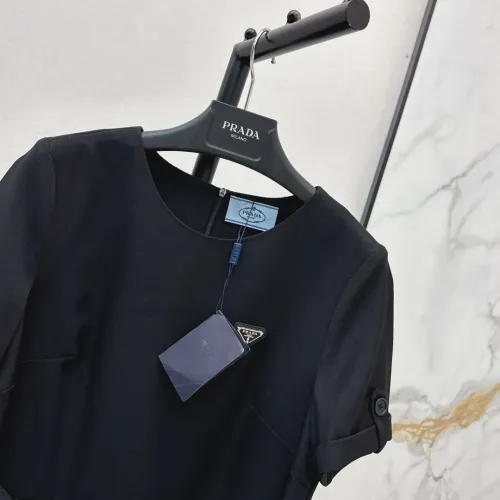 Replica Prada Dresses Short Sleeved For Women #1458098 $76.00 USD for Wholesale