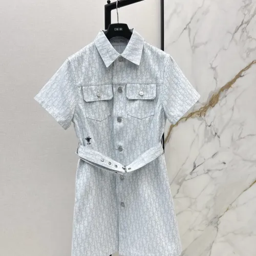 Cheap Christian Dior Dresses Short Sleeved For Women #1458106, $$85.00 USD On Christian Dior Dresses