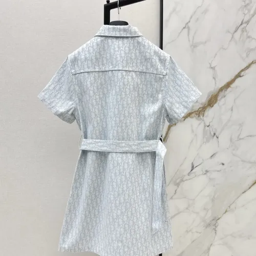 Replica Christian Dior Dresses Short Sleeved For Women #1458106 $85.00 USD for Wholesale