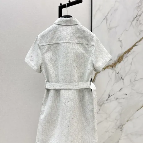 Replica Christian Dior Dresses Short Sleeved For Women #1458107 $85.00 USD for Wholesale
