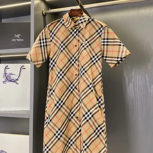 Replica Burberry Dresses Short Sleeved For Women #1458122 $88.00 USD for Wholesale