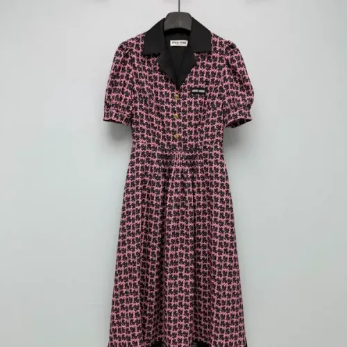 Cheap MIU MIU Dresses Short Sleeved For Women #1458131, $$128.00 USD On MIU MIU Dresses