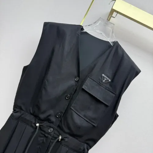 Replica Prada Dresses Sleeveless For Women #1458133 $82.00 USD for Wholesale