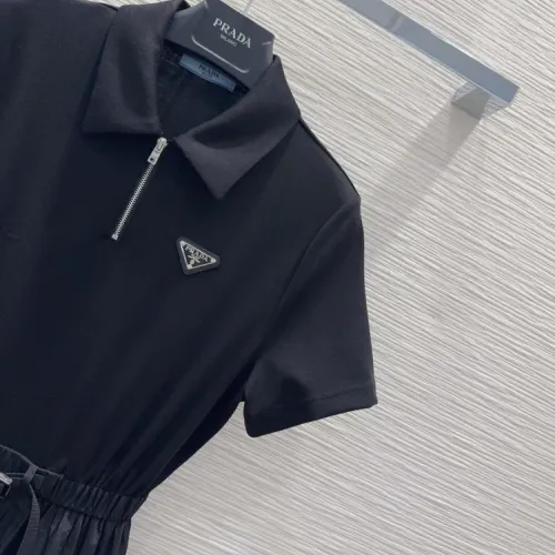Replica Prada Dresses Short Sleeved For Women #1458135 $76.00 USD for Wholesale
