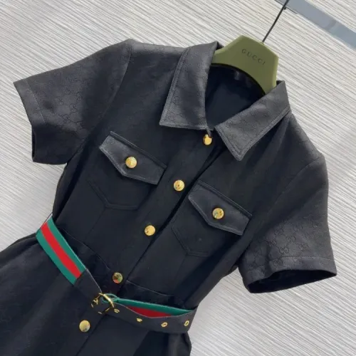 Replica Gucci Dresses Short Sleeved For Women #1458137 $82.00 USD for Wholesale