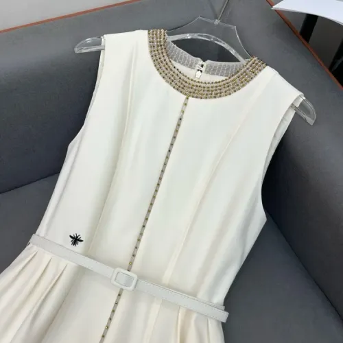 Replica Christian Dior Dresses Sleeveless For Women #1458147 $82.00 USD for Wholesale