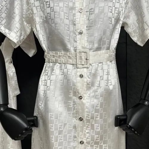 Replica Fendi Dresses Short Sleeved For Women #1458151 $92.00 USD for Wholesale