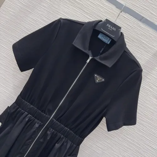 Replica Prada Dresses Short Sleeved For Women #1458306 $80.00 USD for Wholesale