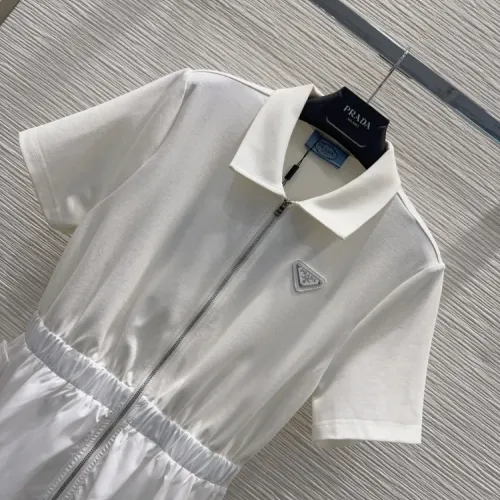 Replica Prada Dresses Short Sleeved For Women #1458307 $80.00 USD for Wholesale