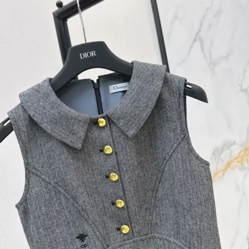 Replica Christian Dior Dresses Sleeveless For Women #1458453 $76.00 USD for Wholesale