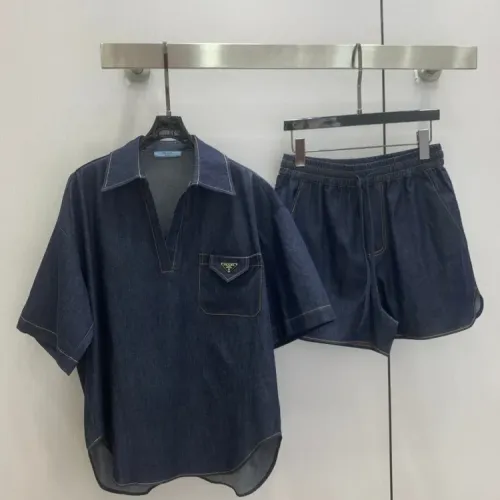 Cheap Prada Tracksuits Short Sleeved For Women #1458494, $$80.00 USD On Prada Tracksuits