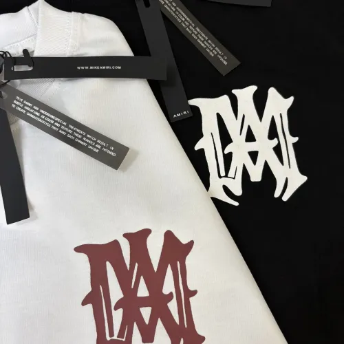 Replica Amiri T-Shirts Short Sleeved For Unisex #1458534 $29.00 USD for Wholesale