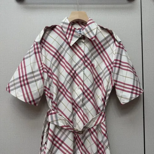 Replica Burberry Dresses Short Sleeved For Women #1458609 $140.00 USD for Wholesale