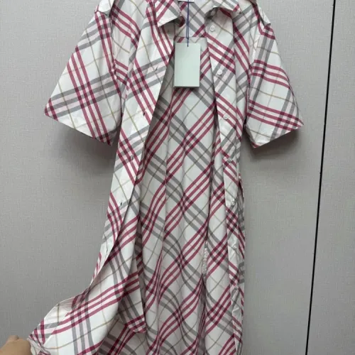 Replica Burberry Dresses Short Sleeved For Women #1458609 $140.00 USD for Wholesale