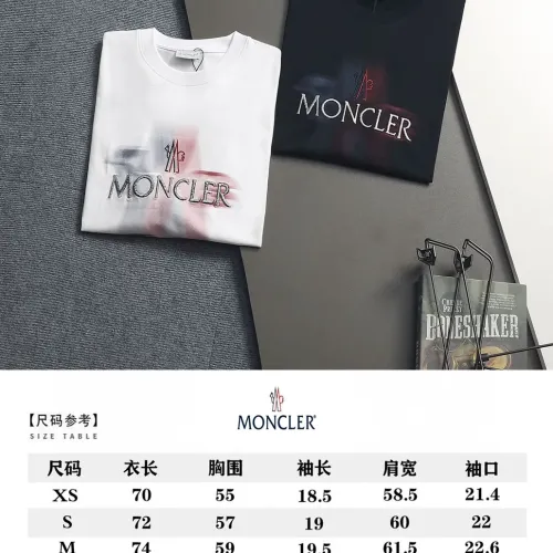 Replica Moncler T-Shirts Short Sleeved For Unisex #1458667 $40.00 USD for Wholesale