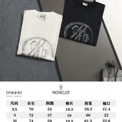Replica Moncler T-Shirts Short Sleeved For Unisex #1458673 $40.00 USD for Wholesale