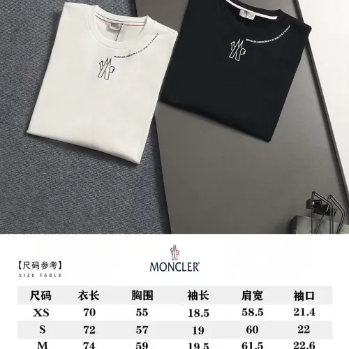 Replica Moncler T-Shirts Short Sleeved For Unisex #1458676 $40.00 USD for Wholesale