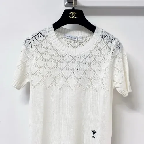 Replica Christian Dior T-Shirts Short Sleeved For Women #1458677 $96.00 USD for Wholesale