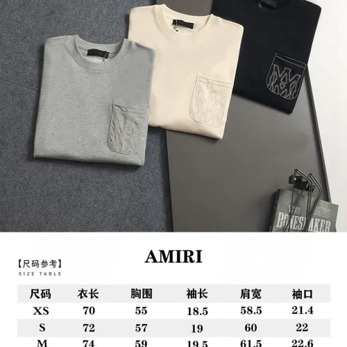 Replica Amiri T-Shirts Short Sleeved For Unisex #1458688 $40.00 USD for Wholesale