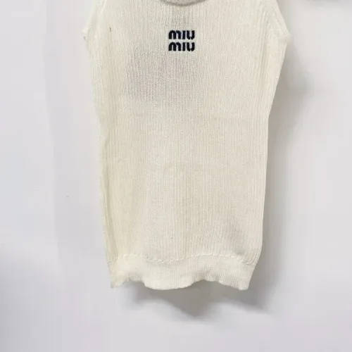 Replica MIU MIU T-Shirts Sleeveless For Women #1458711 $102.00 USD for Wholesale
