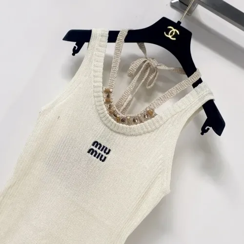 Replica MIU MIU T-Shirts Sleeveless For Women #1458711 $102.00 USD for Wholesale