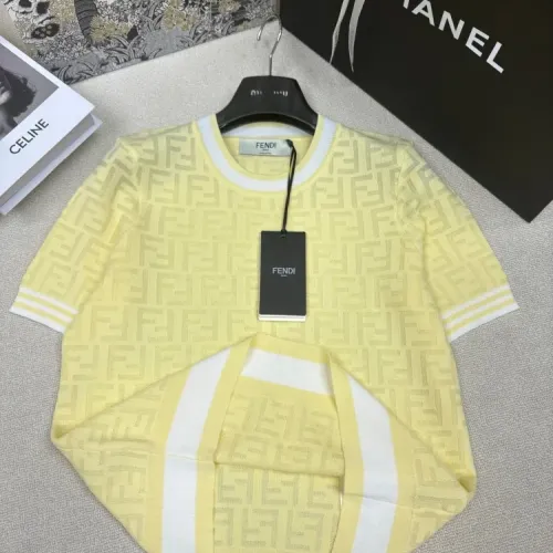 Replica Fendi T-Shirts Short Sleeved For Women #1458767 $76.00 USD for Wholesale