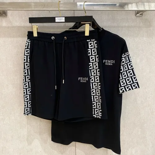 Replica Fendi Tracksuits Short Sleeved For Men #1459052 $112.00 USD for Wholesale