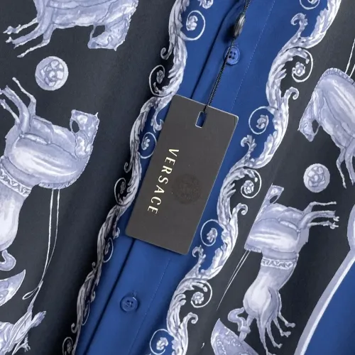 Replica Versace Shirts Long Sleeved For Men #1459139 $76.00 USD for Wholesale