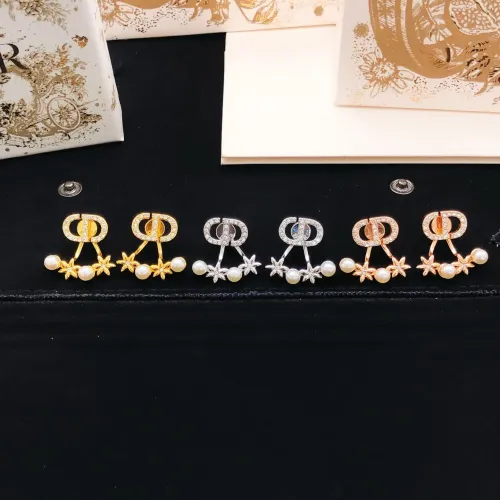Replica Christian Dior Earrings For Women #1459475 $27.00 USD for Wholesale