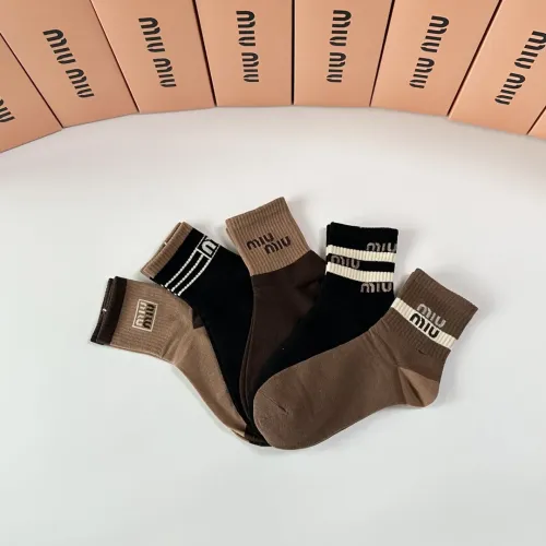 Replica MIU MIU Socks #1460997 $27.00 USD for Wholesale