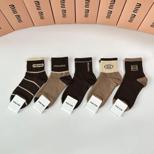Replica MIU MIU Socks #1460999 $27.00 USD for Wholesale