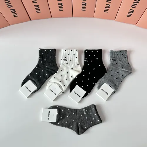 Replica MIU MIU Socks #1461000 $27.00 USD for Wholesale