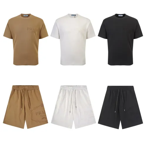 Replica Prada Tracksuits Short Sleeved For Men #1461341 $64.00 USD for Wholesale