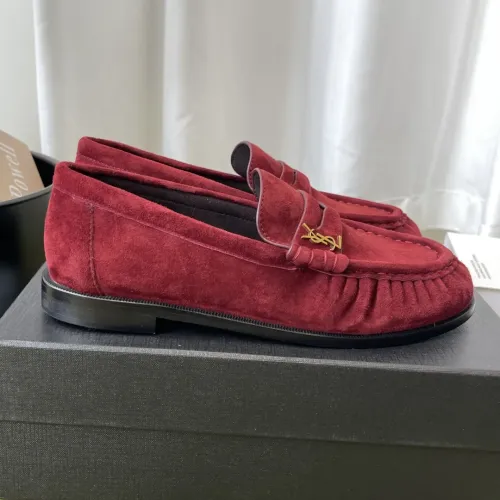 Replica Yves Saint Laurent YSL Leather Shoes For Women #1461653 $118.00 USD for Wholesale