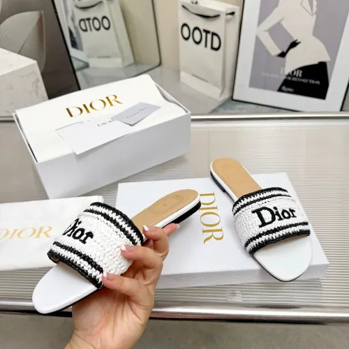 Replica Christian Dior Slippers For Women #1461730 $92.00 USD for Wholesale