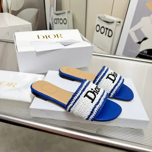 Replica Christian Dior Slippers For Women #1461732 $92.00 USD for Wholesale